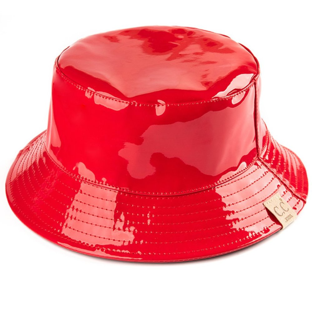 C.C Children Waterproof Shiny Rain Bucket Hat